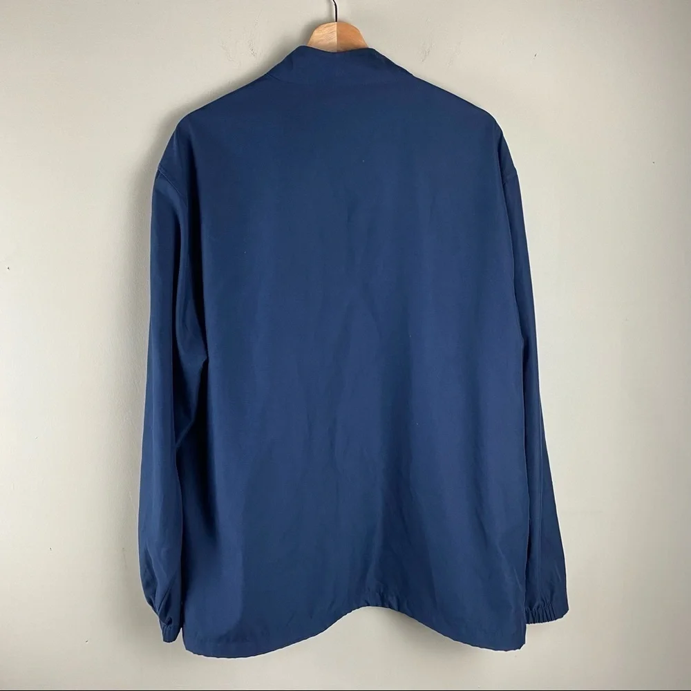 Ashworth: Lightweight Full Zip Up Windbreaker Jacket‎ Navy Blue Size Large